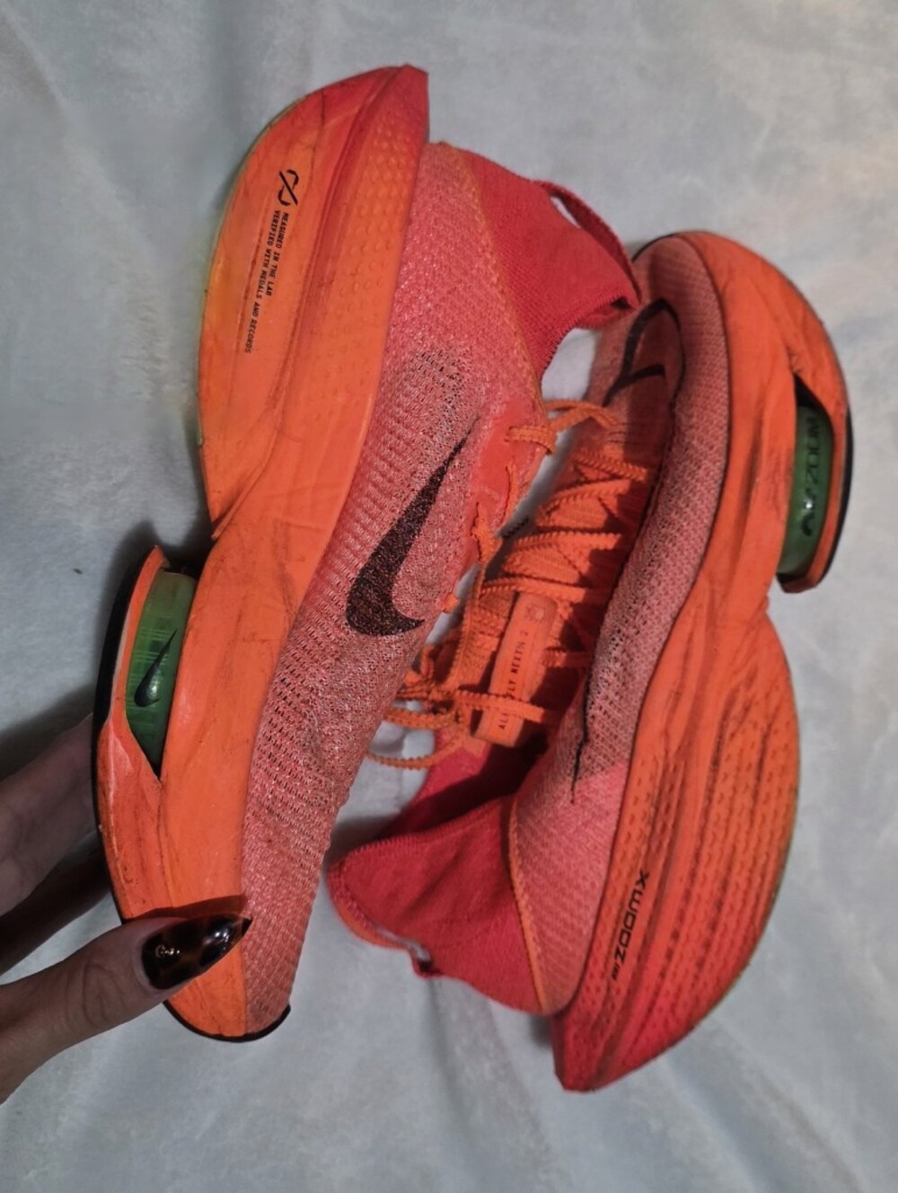Nike Vaporfly 2s Orange Flyknit Racing Shoes